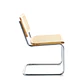 Pack de 2 Sillas Breuer de Madera y Ratán con Patas de Acero Plateado-living comedor  - Miniatura 5
