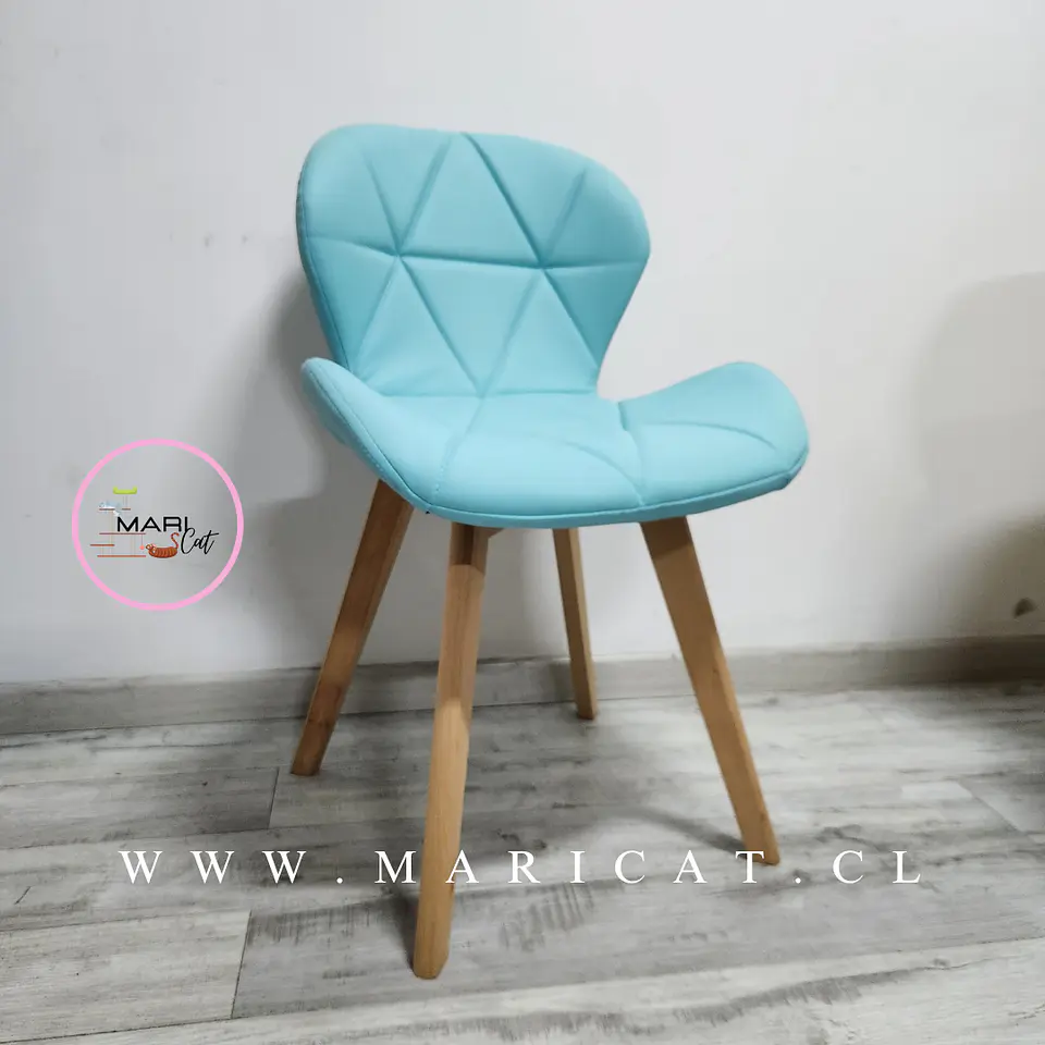 Silla Mariposa Tulip Eco Cuero Gris 3