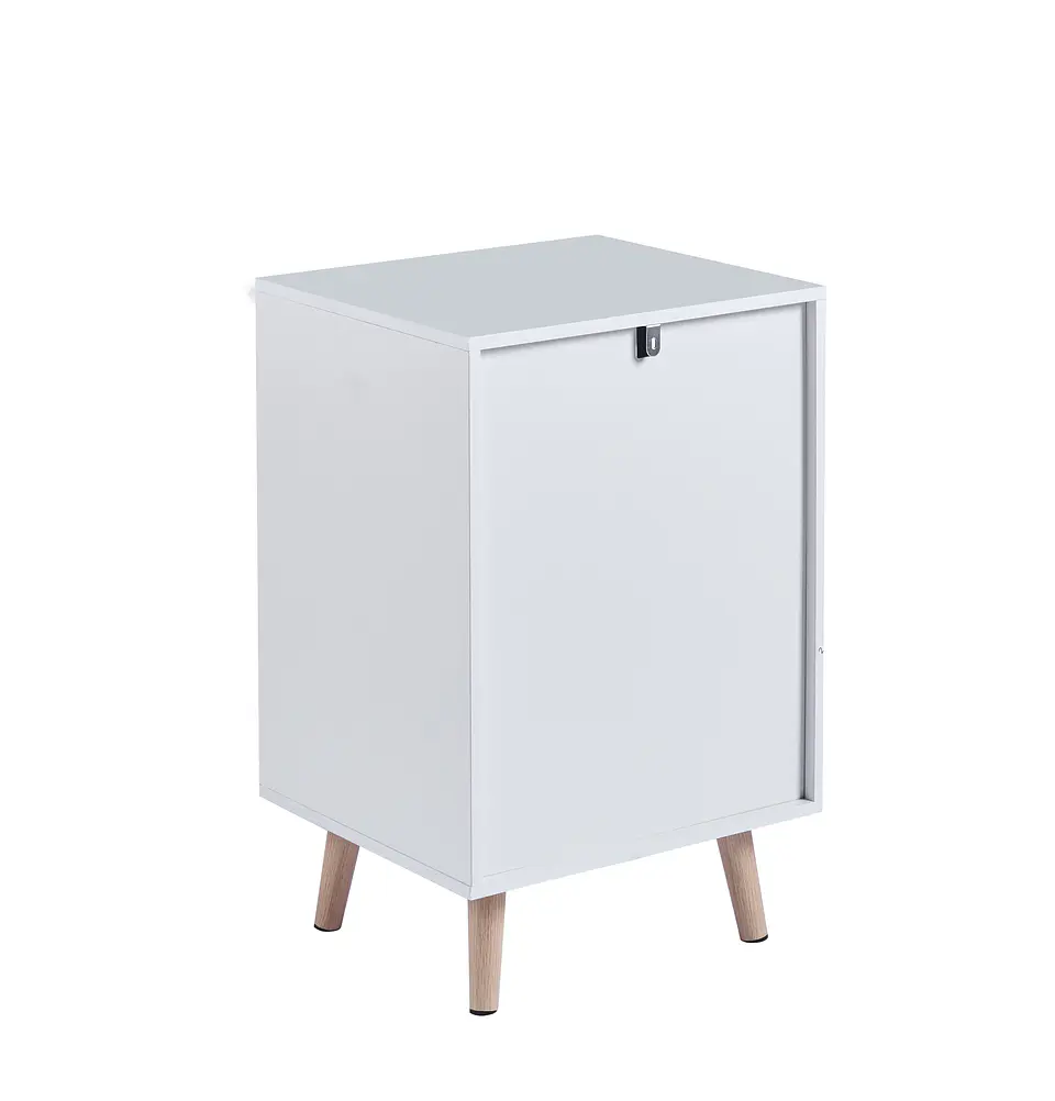 Velador Auxiliar Nórdico tres Cajones MDF- Dormitorio Living lectura 4