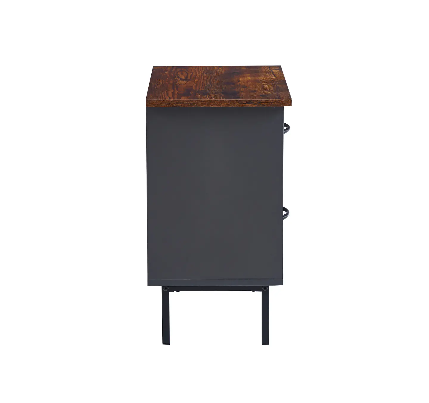 Velador Rustic Metal 2 Cajones 2