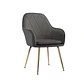 Sillón Velvet Bagual gold- living comedor  - Miniatura 9