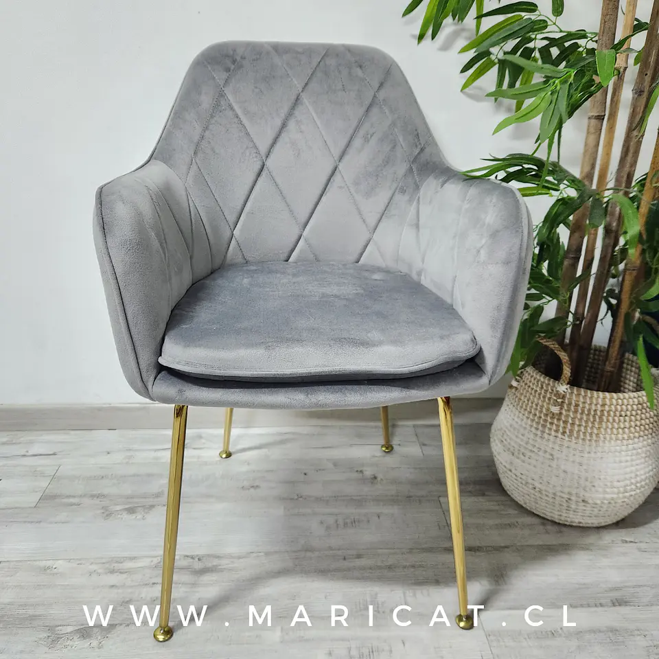 Sillón Velvet Bagual gold- living comedor  1