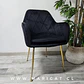 Sillón Velvet Bagual gold- living comedor  - Miniatura 5
