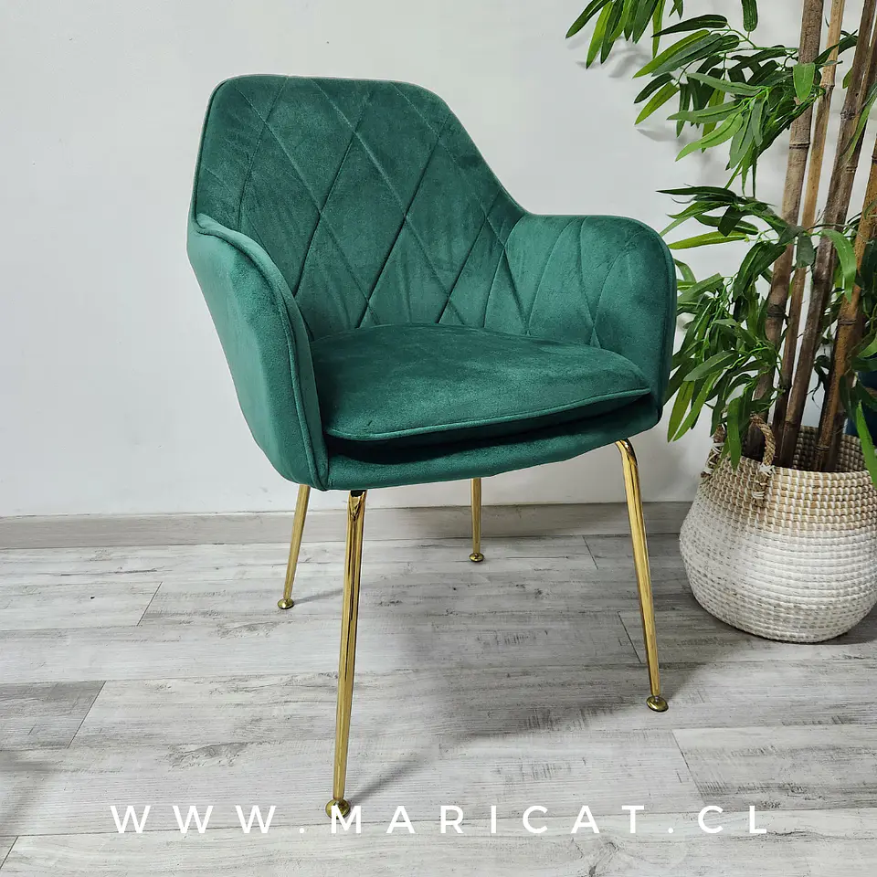 Sillón Velvet Bagual gold- living comedor  4