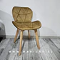 Silla Mariposa de Velvet con Base de Madera de Haya  - Miniatura 5