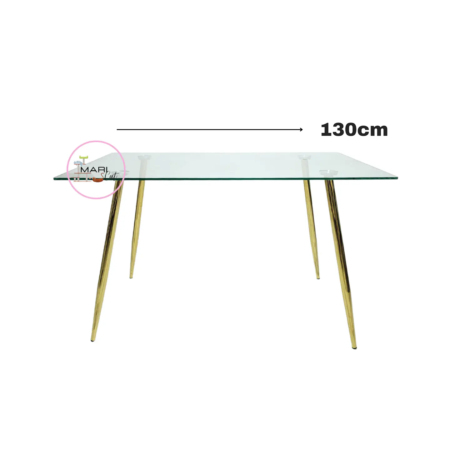 Mesa Francia Gold Rectangular 1