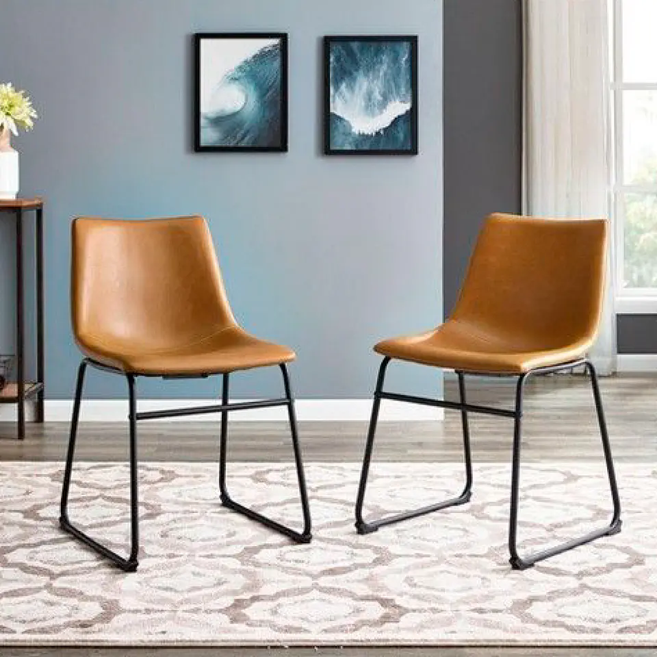 Silla Eames Eco Cuero Marrón 3
