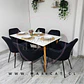 Comedor Rectangular Mármol 4 Sillas Eames – Mesa 100cm - Miniatura 2