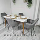 Comedor Rectangular Mármol 4 Sillas Eames – Mesa 100cm - Miniatura 3