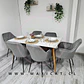 Comedor Rectangular Mármol 4 Sillas Eames – Mesa 100cm - Miniatura 4