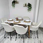 Comedor Rectangular Mármol 4 Sillas Eames – Mesa 100cm - Miniatura 7