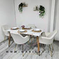 Comedor Rectangular Mármol 4 Sillas Eames – Mesa 100cm - Miniatura 2