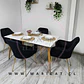 Comedor Rectangular Mármol 4 Sillas Eames – Mesa 100cm - Miniatura 5