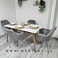 Comedor Rectangular Mármol 4 Sillas Eames – Mesa 100cm - Miniatura 7
