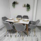 Comedor Rectangular Mármol 4 Sillas Eames – Mesa 100cm - Miniatura 8