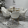 Mesa Warwick Redonda + Sillon Bagual Gold