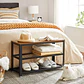 Zapatero Rustic Lynge de Estilo Industrial con Doble Nivel-Recibidor Dormitorio multiuso - Miniatura 2