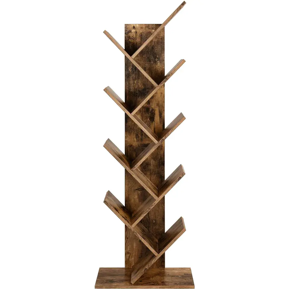 Árbol Librero para Living y Deco MDF Metal Estilo Industrial 3