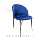 Silla velvet gold Cafe -comedor restaurant - Miniatura 4