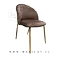 Silla velvet gold Cafe -comedor restaurant - Miniatura 2