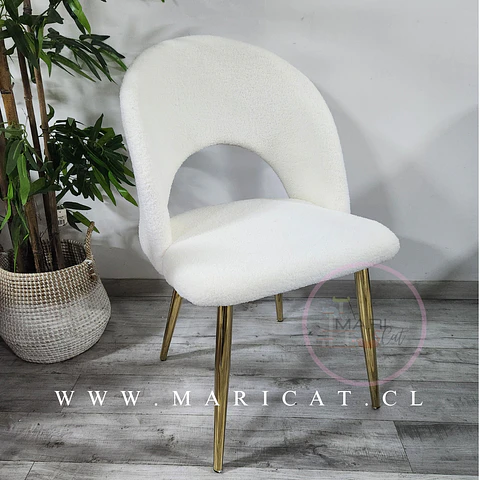 Silla Boucle ovejita Gold Gris