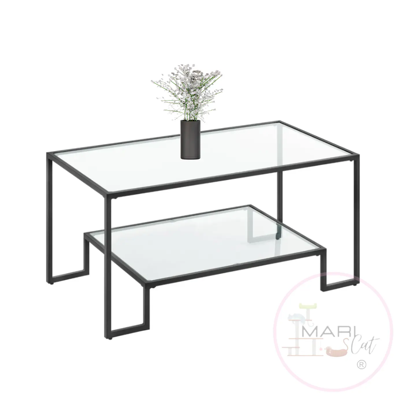 Mesa Centro Rectangular de Vidrio Landala 5