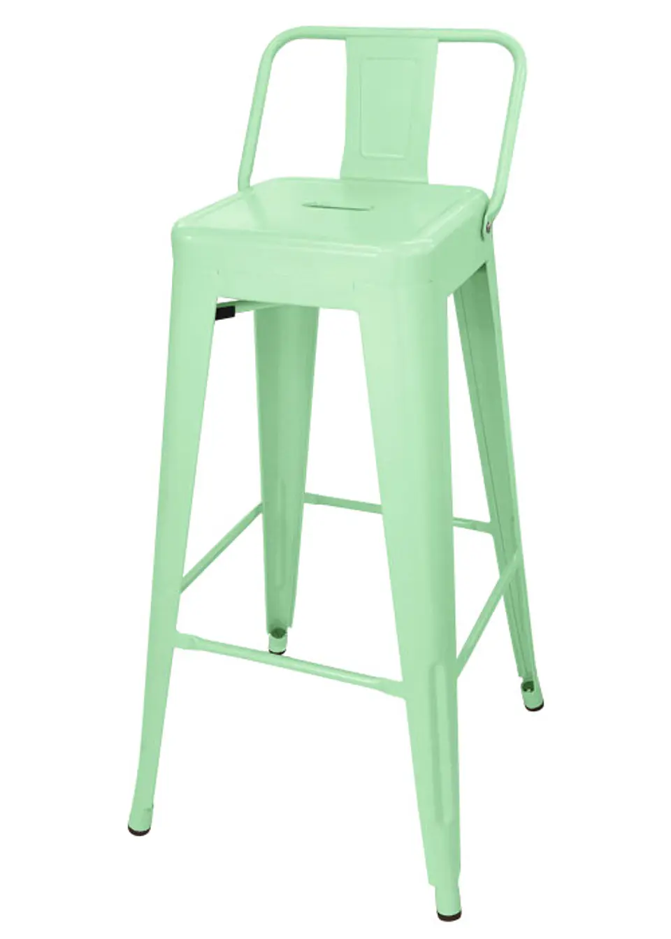 Taburete Bar Bajo Tolix Metal Negro 64cm 4
