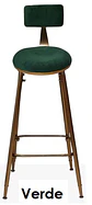 Taburete Bar Chic Velvet Gold- cocina - Miniatura 5