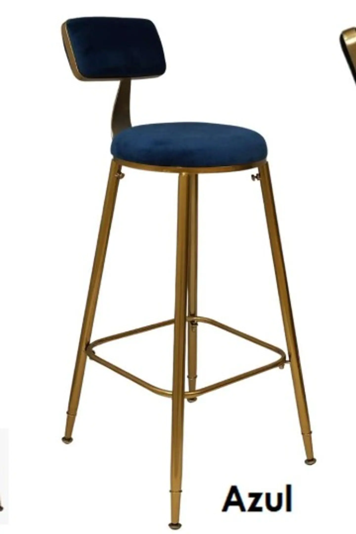 Taburete Bar Chic Velvet Gold- cocina 6