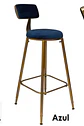 Taburete Bar Chic Velvet Gold- cocina - Miniatura 6
