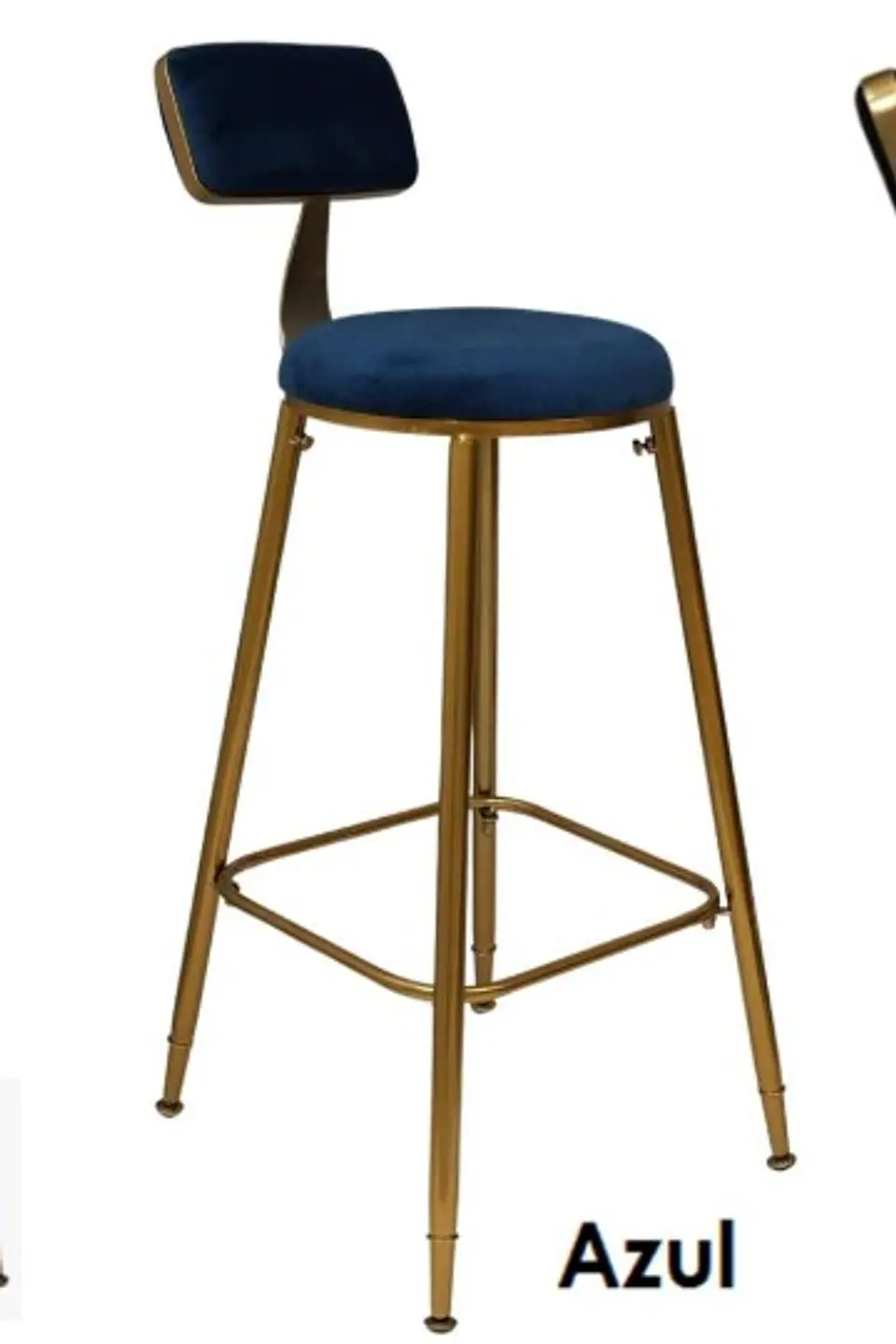 Taburete Bar Chic Velvet Gold- cocina 6
