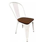 Silla Tolix Madera Negro – Restaurante, Terraza y Eventos - Miniatura 4