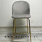 Taburete Bar Velvet Luxury Gold Verde- cocina restaurant - Miniatura 4