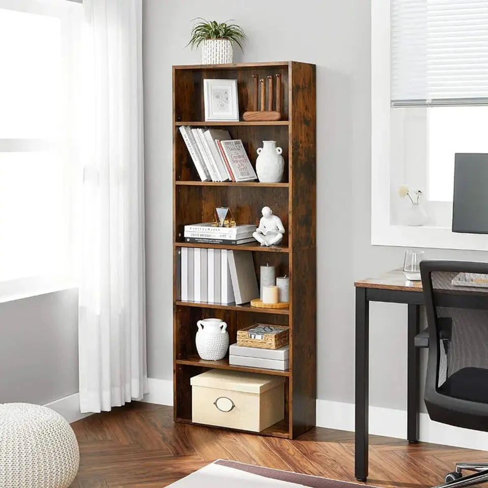 Estante Librero Rustic-Oficina dormitorio  1