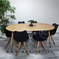 Comedor Redondo Mesa Expandible Wood MDF + 4 Sillas Tulip Nordic - Miniatura 3