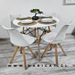 Mesa Eames Redonda Melamina +4 Sillas Tulip Nordic - Comedor  - Miniatura 4