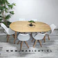 Comedor Redondo Mesa Expandible Wood MDF + 4 Sillas Tulip Nordic - Miniatura 4