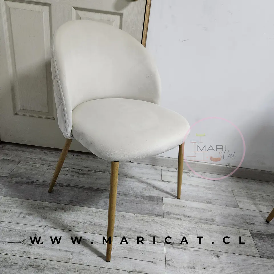 Silla Elegant Velvet Gris – Living y Recepción 4