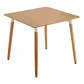 Comedor Cuadrado Melamina 4 Sillas Macron Velvet – Mesa 120x80cm - Miniatura 3