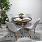 Mesa Eames Melamina + Silla Macron Velvet Wood - Miniatura 2