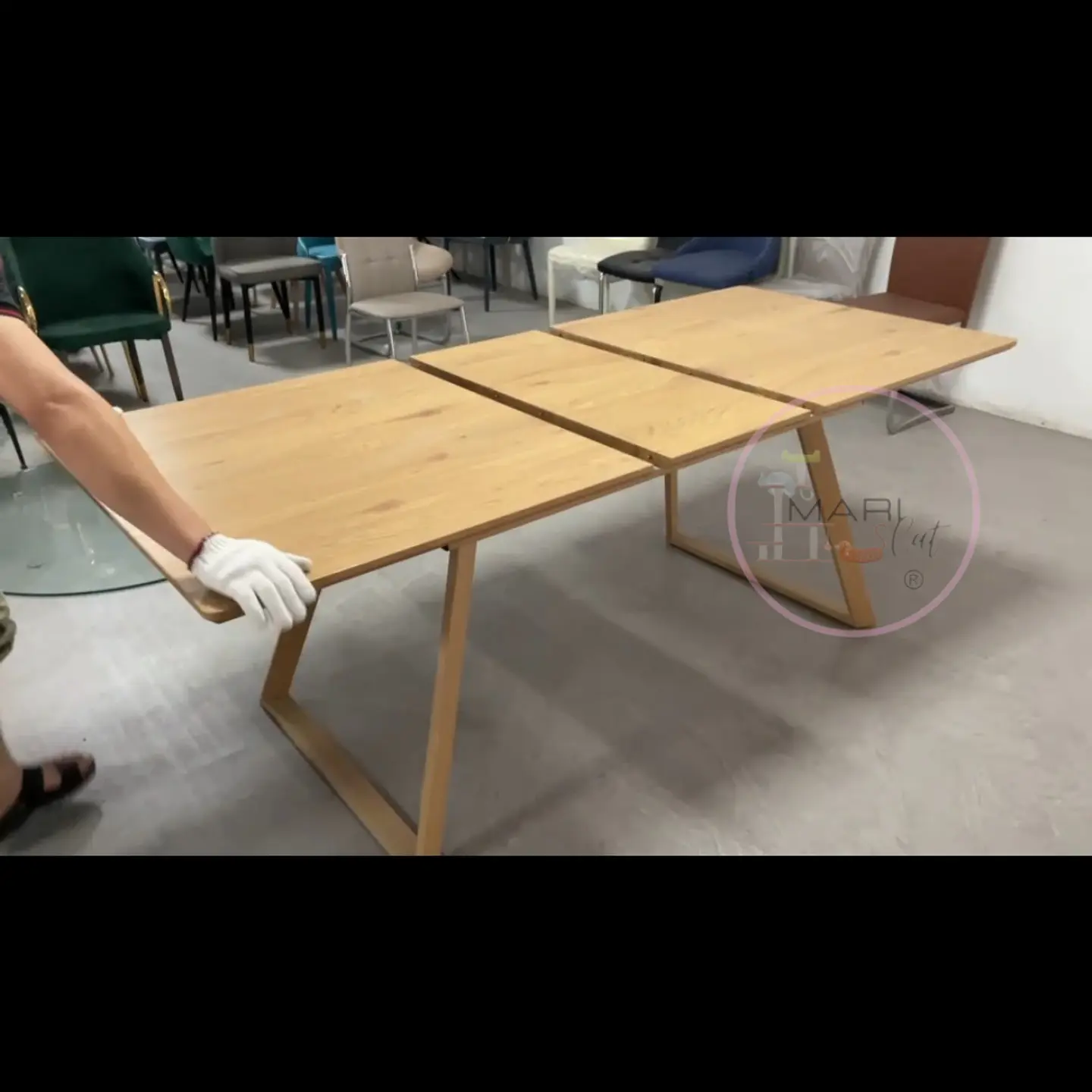 Comedor Rectangular Melamina 4 Sillas Eames – Mesa 160x90cm 1