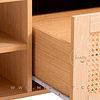 Mesa de Centro Rectangular de Madera Rattan