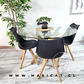 Mesa Valdivia Nordic Redonda Vidrio +4 Sillas Tulip Nordic – Comedor  - Miniatura 2