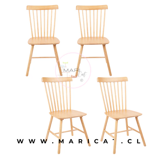 Pack Silla Windsor Cross de Madera
