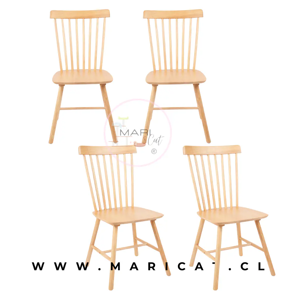 Pack Silla Windsor Cross de Madera 1