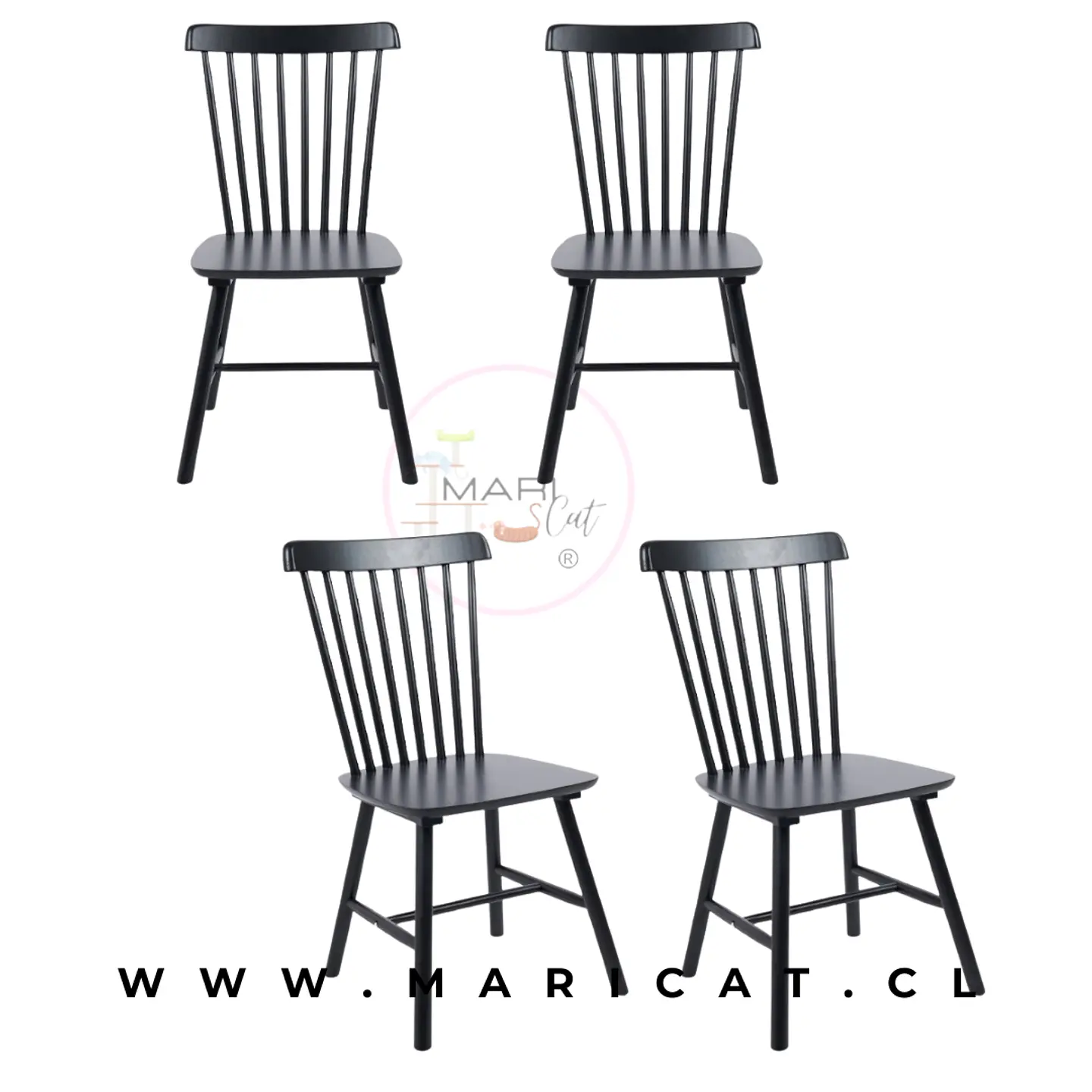 Pack Silla Windsor Cross de Madera 2