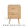 Velador Eames Mesh Ratán MDF Claro Dormitorio Living