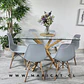 Mesa Rectangular Warwick + Silla Eames polipropileno-comedor 140cm - Miniatura 4