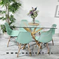 Mesa Rectangular Warwick + Silla Eames polipropileno-comedor 140cm - Miniatura 1