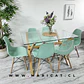 Comedor Rectangular Vidrio 4 Sillas Crossback – Mesa 130x80cm - Miniatura 3